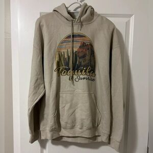 Women’s Gilden Heavy Blend Hoodie, Tequila Sunrise, Large, Tan